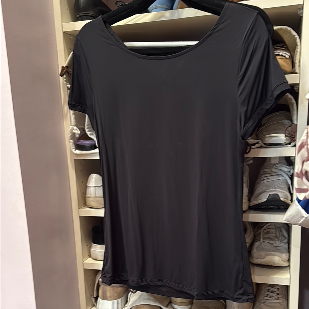 Black silky Women's Top